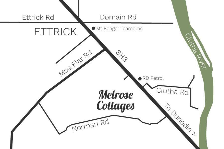 Melrose Cottages Millers Flat Exteriör bild